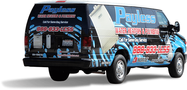 Payless Water Heaters van